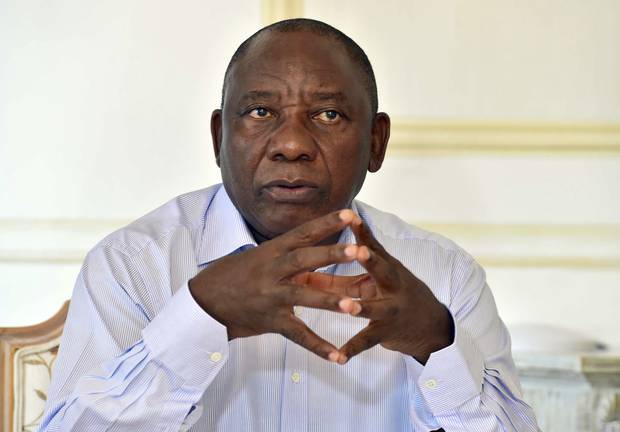 New president Cyril Ramaphosa